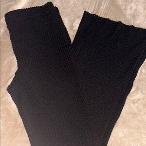 Black Textured pants
